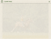 Tablet Screenshot of campmac.com